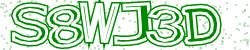 Darstellung des Captcha-Codes.