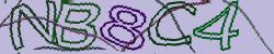 Darstellung des Captcha-Codes.