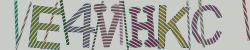 Darstellung des Captcha-Codes.