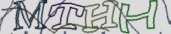 Darstellung des Captcha-Codes.